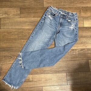 American Eagle Outfitters Light Blue Straight Leg Jeans
